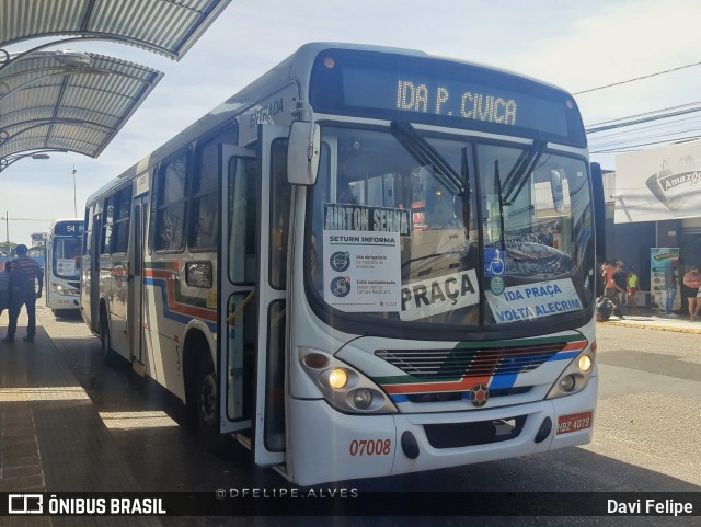 Auto Ônibus Santa Maria Transporte e Turismo 07008 na cidade de Natal, Rio Grande do Norte, Brasil, por Davi Felipe. ID da foto: 11734363.