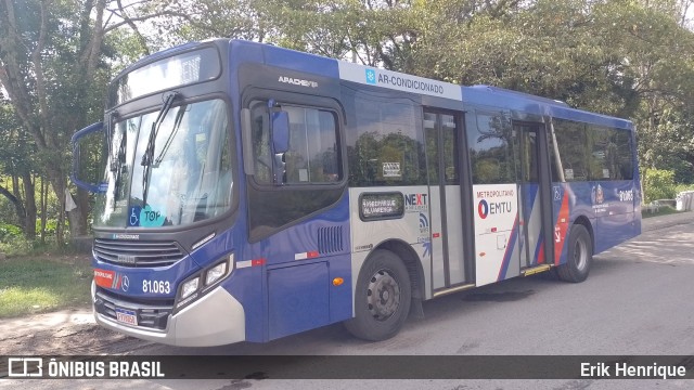 Next Mobilidade - ABC Sistema de Transporte 81.063 na cidade de São Bernardo do Campo, São Paulo, Brasil, por Erik Henrique. Número da foto: #11732200.