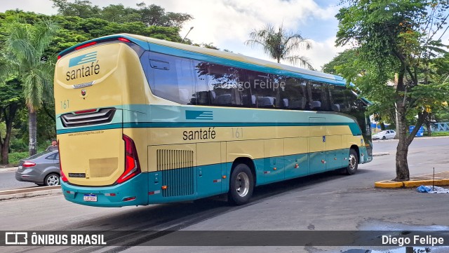 Santa Fé Transportes 161 na cidade de Formiga, Minas Gerais, Brasil, por Diego Felipe. ID da foto: 11734399.