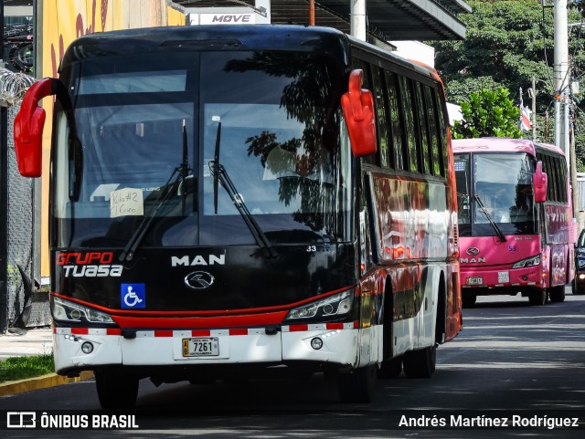 TUASA - Transportes Unidos Alajuelenses 130 na cidade de Mata Redonda, San José, San José, Costa Rica, por Andrés Martínez Rodríguez. ID da foto: 11731961.