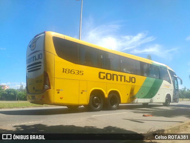 Empresa Gontijo de Transportes 18635 na cidade de Ipatinga, Minas Gerais, Brasil, por Celso ROTA381. ID da foto: 11733611.