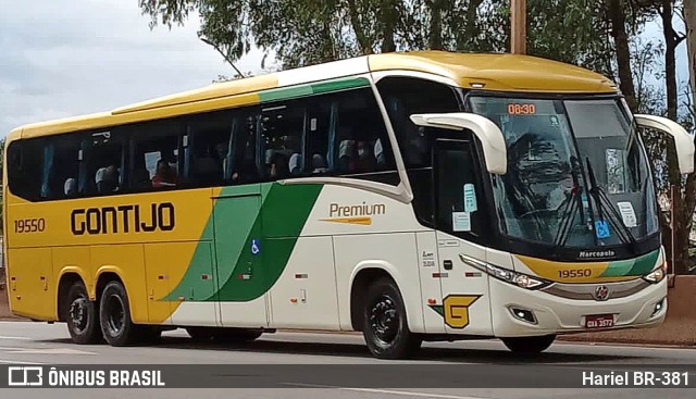 Empresa Gontijo de Transportes 19550 na cidade de Betim, Minas Gerais, Brasil, por Hariel BR-381. ID da foto: 11733274.