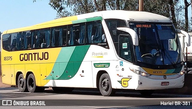 Empresa Gontijo de Transportes 18375 na cidade de Betim, Minas Gerais, Brasil, por Hariel BR-381. Número da foto: #11734969.