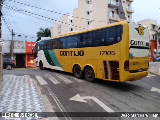 Empresa Gontijo de Transportes 17105 na cidade de Aparecida, São Paulo, Brasil, por João Marcos William. ID da foto: 11737381.