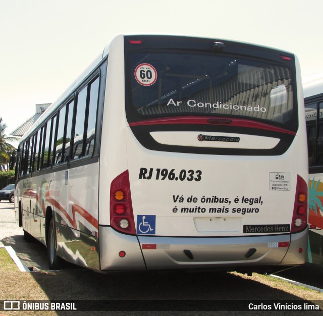 Viação Montes Brancos RJ 196.033 na cidade de Cabo Frio, Rio de Janeiro, Brasil, por Carlos Vinícios lima. Número da foto: #11737110.