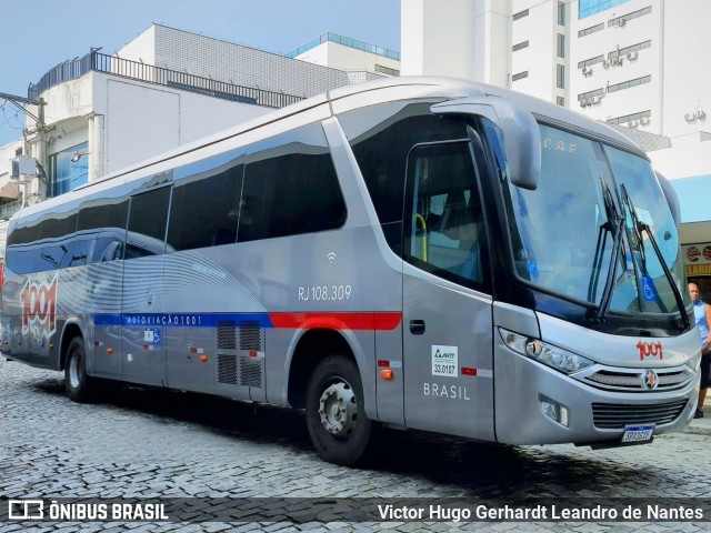 Auto Viação 1001 RJ 108.309 na cidade de Araruama, Rio de Janeiro, Brasil, por Victor Hugo Gerhardt Leandro de Nantes. Número da foto: #11735395.