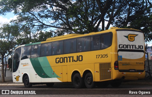 Empresa Gontijo de Transportes 17305 na cidade de Vitória da Conquista, Bahia, Brasil, por Rava Ogawa. ID da foto: 11735895.