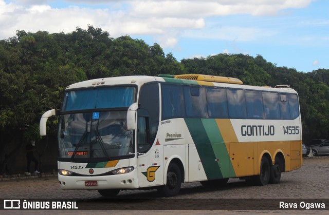 Empresa Gontijo de Transportes 14535 na cidade de Vitória da Conquista, Bahia, Brasil, por Rava Ogawa. ID da foto: 11735799.