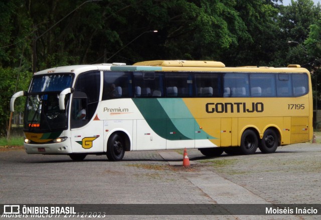 Empresa Gontijo de Transportes 17195 na cidade de Cubatão, São Paulo, Brasil, por Moiséis Inácio. ID da foto: 11734925.