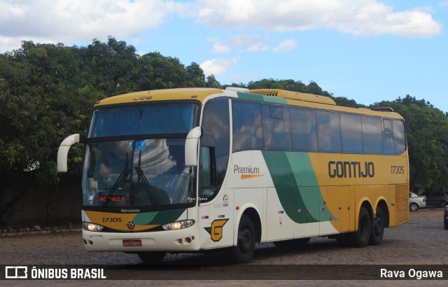 Empresa Gontijo de Transportes 17305 na cidade de Vitória da Conquista, Bahia, Brasil, por Rava Ogawa. ID da foto: 11735885.