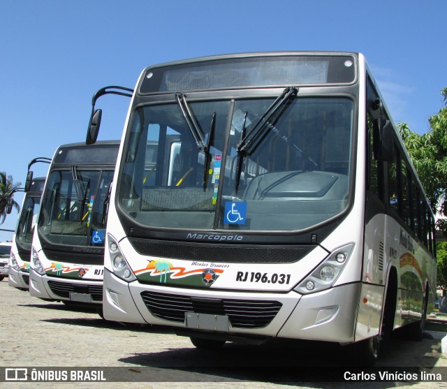 Viação Montes Brancos RJ 196.031 na cidade de Cabo Frio, Rio de Janeiro, Brasil, por Carlos Vinícios lima. Número da foto: #11737171.
