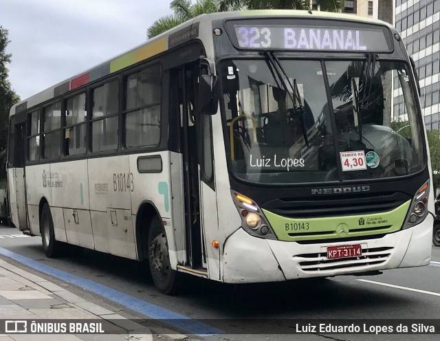 Transportes Paranapuan B10143 na cidade de Rio de Janeiro, Rio de Janeiro, Brasil, por Luiz Eduardo Lopes da Silva. ID da foto: 11735911.