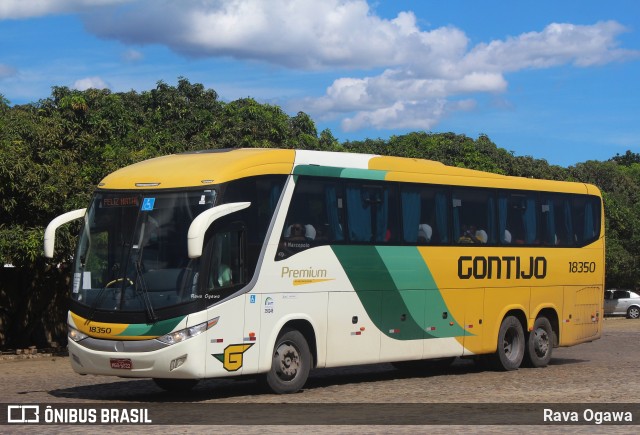 Empresa Gontijo de Transportes 18350 na cidade de Vitória da Conquista, Bahia, Brasil, por Rava Ogawa. ID da foto: 11735795.