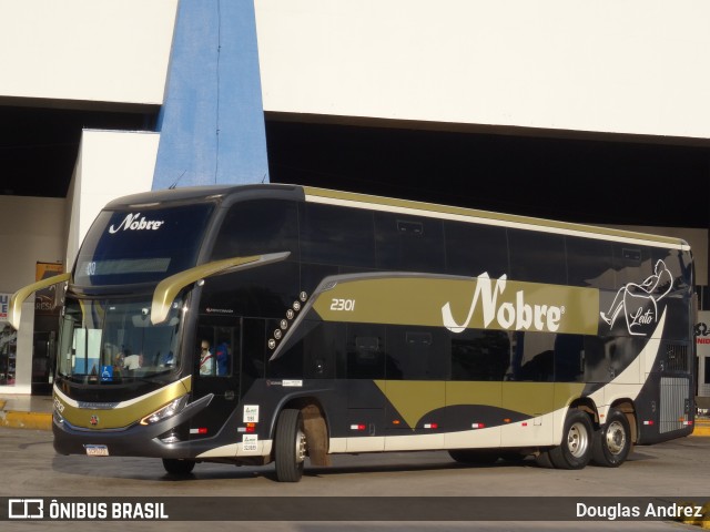 Nobre Transporte Turismo 2301 na cidade de Goiânia, Goiás, Brasil, por Douglas Andrez. ID da foto: 11736356.