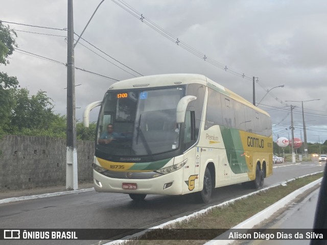 Empresa Gontijo de Transportes 18735 na cidade de Parnamirim, Rio Grande do Norte, Brasil, por Alison Diego Dias da Silva. ID da foto: 11739959.