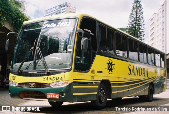 Viação Sandra 8500 na cidade de Belo Horizonte, Minas Gerais, Brasil, por Tarcisio Rodrigues da Silva. ID da foto: 11738410.