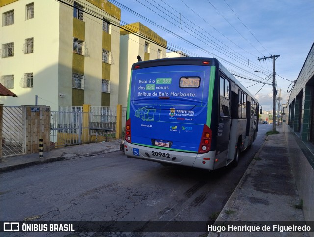 Viação Progresso 20982 na cidade de Belo Horizonte, Minas Gerais, Brasil, por Hugo Henrique de Figueiredo. ID da foto: 11739985.