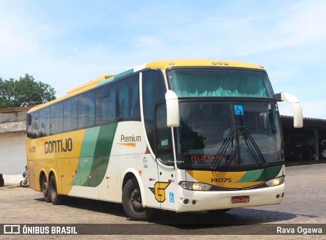 Empresa Gontijo de Transportes 14075 na cidade de Vitória da Conquista, Bahia, Brasil, por Rava Ogawa. ID da foto: 11738229.