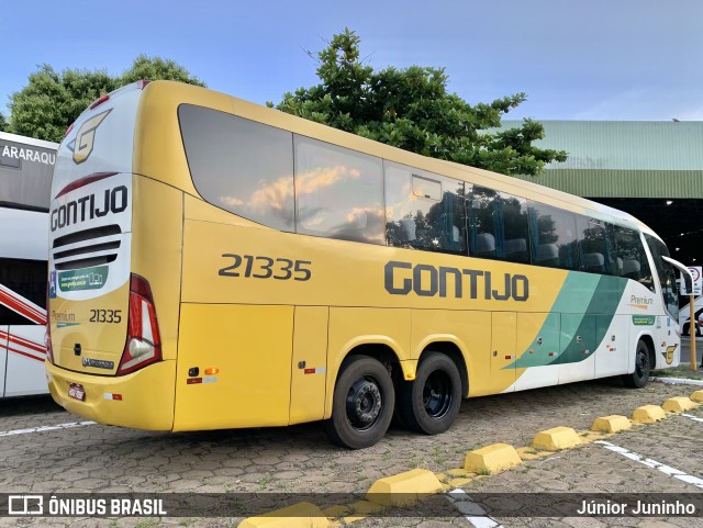 Empresa Gontijo de Transportes 21335 na cidade de Bauru, São Paulo, Brasil, por Júnior Juninho. ID da foto: 11737522.