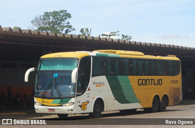 Empresa Gontijo de Transportes 14075 na cidade de Vitória da Conquista, Bahia, Brasil, por Rava Ogawa. ID da foto: 11738212.