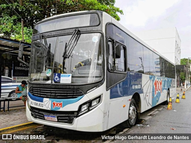 Auto Viação 1001 RJ 108.833 na cidade de Macaé, Rio de Janeiro, Brasil, por Victor Hugo Gerhardt Leandro de Nantes. ID da foto: 11737743.