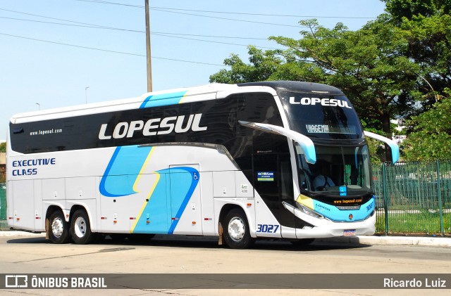 LopeSul Transportes - Lopes e Oliveira Transportes e Turismo - Lopes Sul 3027 na cidade de São Paulo, São Paulo, Brasil, por Ricardo Luiz. ID da foto: 11739855.