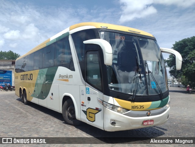 Empresa Gontijo de Transportes 18535 na cidade de Vitória da Conquista, Bahia, Brasil, por Alexandre  Magnus. ID da foto: 11739602.