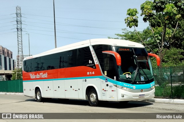 Viação Vale do Tietê 814 na cidade de São Paulo, São Paulo, Brasil, por Ricardo Luiz. ID da foto: 11739412.