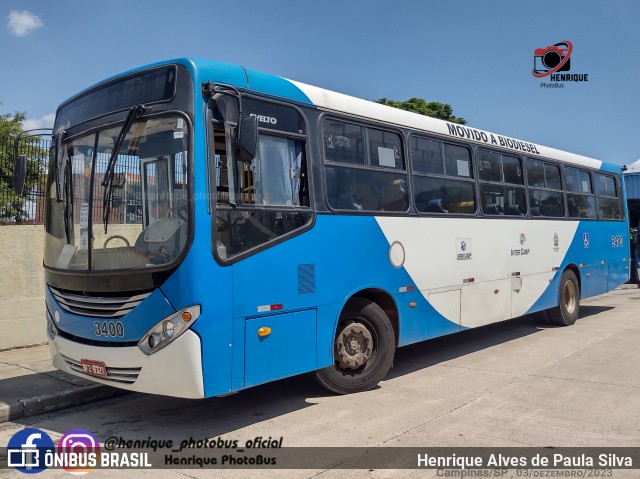 VB Transportes e Turismo 3400 na cidade de Campinas, São Paulo, Brasil, por Henrique Alves de Paula Silva. ID da foto: 11672758.