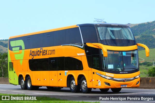 Viação Águia Branca 50520 na cidade de Roseira, São Paulo, Brasil, por Paulo Henrique Pereira Borges. Número da foto: #11672381.