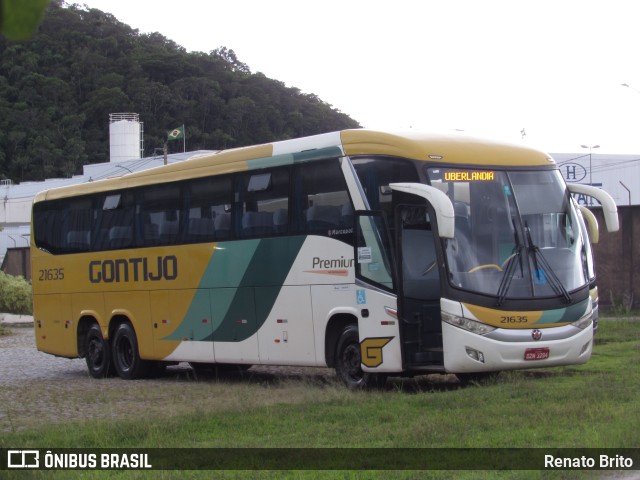 Empresa Gontijo de Transportes 21635 na cidade de Juiz de Fora, Minas Gerais, Brasil, por Renato Brito. Número da foto: #11671424.