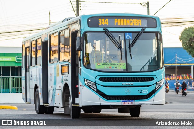 Auto Viação São José 12305 na cidade de Fortaleza, Ceará, Brasil, por Arianderso Melo. ID da foto: 11672568.