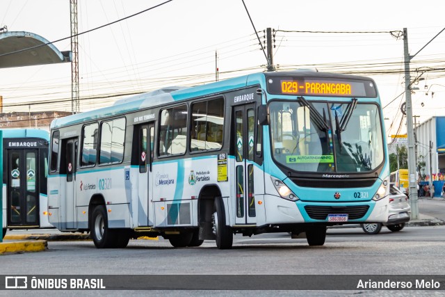 Viação Fortaleza 02321 na cidade de Fortaleza, Ceará, Brasil, por Arianderso Melo. Número da foto: #11672462.