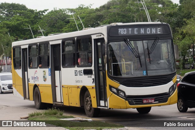 Belém Rio Transportes BD-105 na cidade de Belém, Pará, Brasil, por Fabio Soares. Número da foto: #11671634.