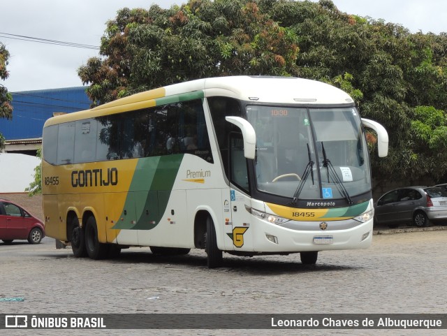 Empresa Gontijo de Transportes 18455 na cidade de Vitória da Conquista, Bahia, Brasil, por Leonardo Chaves de Albuquerque. ID da foto: 11672160.