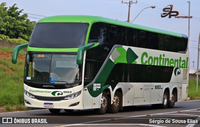 Viação Continental de Transportes 1003 na cidade de Campinas, São Paulo, Brasil, por Sérgio de Sousa Elias. Número da foto: #11673073.