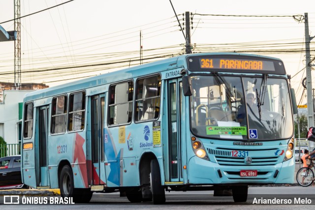 Auto Viação São José 12331 na cidade de Fortaleza, Ceará, Brasil, por Arianderso Melo. Número da foto: #11672594.