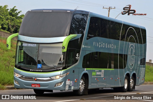 Viação Garcia 8633 na cidade de Campinas, São Paulo, Brasil, por Sérgio de Sousa Elias. ID da foto: 11673079.