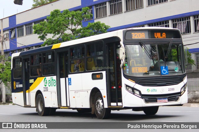 Viação Elite 2350 na cidade de Volta Redonda, Rio de Janeiro, Brasil, por Paulo Henrique Pereira Borges. Número da foto: #11672402.