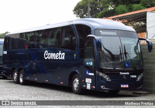 Viação Cometa 715100 na cidade de Barra Mansa, Rio de Janeiro, Brasil, por Matheus Freitas. ID da foto: 11671972.