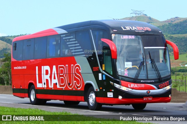 Lirabus 12097 na cidade de Roseira, São Paulo, Brasil, por Paulo Henrique Pereira Borges. ID da foto: 11672373.