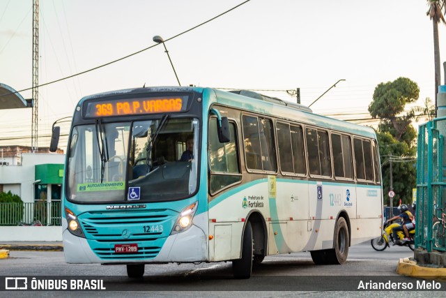 Auto Viação São José 12443 na cidade de Fortaleza, Ceará, Brasil, por Arianderso Melo. ID da foto: 11672608.