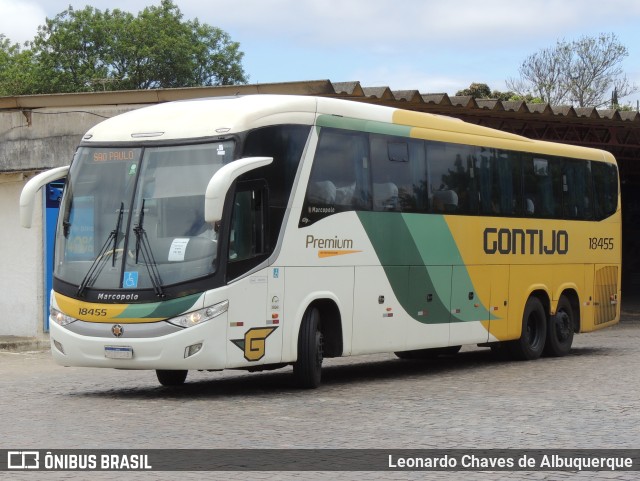 Empresa Gontijo de Transportes 18455 na cidade de Vitória da Conquista, Bahia, Brasil, por Leonardo Chaves de Albuquerque. ID da foto: 11672164.