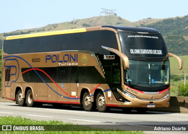 Poloni Turismo 6000 na cidade de Roseira, São Paulo, Brasil, por Adriano Duarte. Número da foto: #11741079.