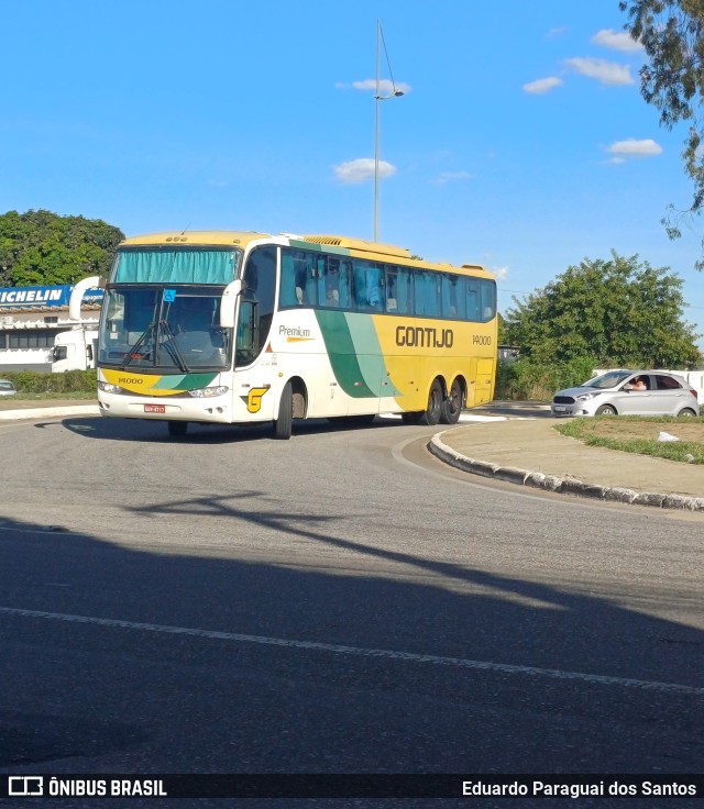 Empresa Gontijo de Transportes 14000 na cidade de Vitória da Conquista, Bahia, Brasil, por Eduardo Paraguai dos Santos. ID da foto: 11740760.