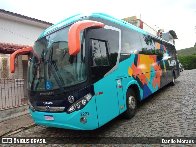 Planeta Transportes Rodoviários 2227 na cidade de Guaçuí, Espírito Santo, Brasil, por Danilo Moraes. Número da foto: #11742023.