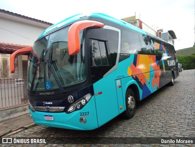 Planeta Transportes Rodoviários 2227 na cidade de Guaçuí, Espírito Santo, Brasil, por Danilo Moraes. ID da foto: 11742023.