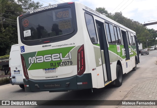 Transportes Mageli RJ 167.079 na cidade de Belford Roxo, Rio de Janeiro, Brasil, por Mateus Fernandes. Número da foto: #11740906.