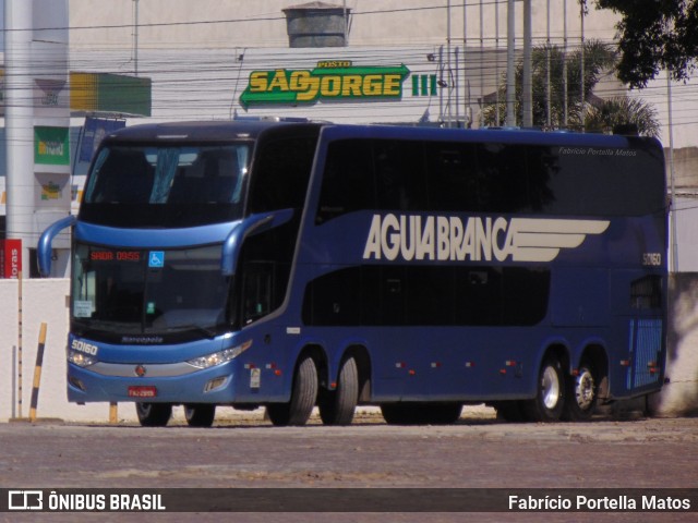 Viação Águia Branca 50160 na cidade de Vitória da Conquista, Bahia, Brasil, por Fabrício Portella Matos. ID da foto: 11741681.