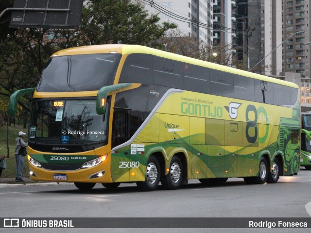 Empresa Gontijo de Transportes 25080 na cidade de Barueri, São Paulo, Brasil, por Rodrigo Fonseca. ID da foto: 11740839.